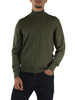 VERDE | Cardigan con zip in lana vergine merino extrafine