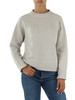 GRIGIO CHIARO | Maglia girocollo in cashmere e lana merino ultrafine super 120's