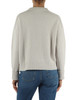 GRIGIO CHIARO | Maglia girocollo in cashmere e lana merino ultrafine super 120's