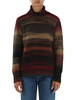 MARRONE | Maglia collo alto in misto lana e alpaca