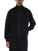BLU SCURO | Felpa con zip in misto viscosa