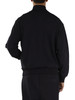 BLU SCURO | Felpa con zip in misto viscosa