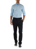 AZURBLAU | Slim-Fit Easy-Iron Hemd aus Stretch-Baumwolle