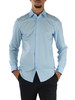 AZURBLAU | Slim-Fit Easy-Iron Hemd aus Stretch-Baumwolle