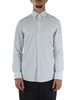 BIANCO/AZZURRO | Camicia slim fit Performance in tessuto stretch