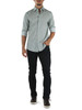 VERDE | Camicia stampata slim fit in cotone stretch