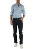 AZZURRO | Camicia stampata slim fit in cotone stretch