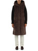 TORTORA | Gilet in ecopelliccia con cappuccio