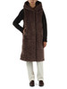 TORTORA | Gilet in ecopelliccia con cappuccio