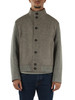 GRIGIO | Cappotto corto regular fit con maniche in maglia