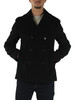 NERO | Caban slim fit in misto lana