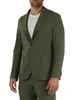 Militärgrün | Einreihige Performance Tech Travel Jacke