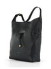 SCHWARZ | SIENNA Large Schultertasche aus genarbtem Leder