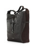 MARRONE | Borsa a spalla in suede e pelle stampa struzzo SIENNA Large