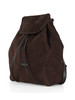 MARRONE | Zaino in suede VIOLETTE Large