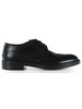 NERO | Stringata derby coda di rondine in pelle