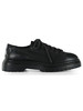 NERO | Stringata in pelle con allacciatura stile trekking