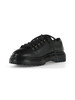 NERO | Stringata in pelle con allacciatura stile trekking