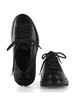 NERO | Stringata in pelle con allacciatura stile trekking