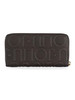 MARRONE | Portafoglio con zip CALIWEN Large con logo impresso