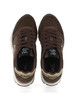 MARRONE | Sneakers in pelle e tessuto ALLY SILVER GOLD