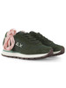 VERDE SCURO | Sneakers in pelle e tessuto ALLY SOLID