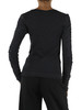 GRIGIO SCURO | Maglia in lana e cotone MUSCARI con maniche drappeggiate