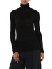 NERO | Maglia in lana ultrafine MOSS con micro paillettes applicate