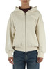 BEIGE | Felpa con zip e cappuccio LUGANO