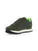 VERDE SCURO | Sneakers in pelle e tessuto TOM FLUO