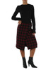 ROSSO SCURO | Gonna in tweed di misto lana GRISELINA