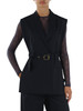 BLU SCURO | Gilet in misto lana e viscosa NURAQUS