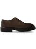 MARRONE CHIARO | Stringata a due fori in suede