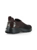 MARRONE | Sneakers slip on in pelle e tessuto