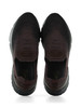 MARRONE | Sneakers slip on in pelle e tessuto