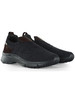GRIGIO | Sneakers slip on in pelle e tessuto