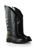 NERO | Stivali in pelle LILY08A