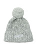 GRIGIO CHIARO | Cappello in misto lana merino con pon pon