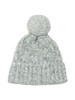GRIGIO CHIARO | Cappello in misto lana merino con ponpon