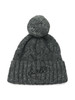 GRIGIO SCURO | Cappello in misto lana merino con ponpon