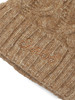 MARRONE CHIARO | Cappello in misto lana merino con ponpon