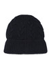 BLU SCURO | Cappello a trecce in misto lana merino