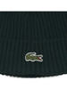 VERDE SCURO | Cappello a costine in lana