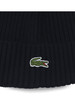 BLU SCURO | Cappello a costine in lana