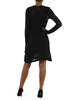 NERO | Vestito drappeggiato in pizzo
