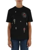 NERO | T-shirt regular fit in cotone con pietre applicate