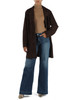 MARRONE | Giacca tre quarti in suede