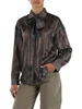 MARRONE | Camicia con stampa digitale