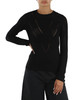 NERO | Maglia in misto viscosa con dettaglio cut-out posteriore
