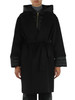 NERO | Cappotto in misto lana con gilet interno trapuntato